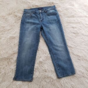 Y2k Vintage CHAPS denim size 4 cropped jean capris